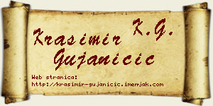 Krasimir Gujaničić vizit kartica